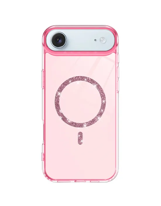 Apple İphone 17 Air Live Diamond Magsafe Kapak - Pembe