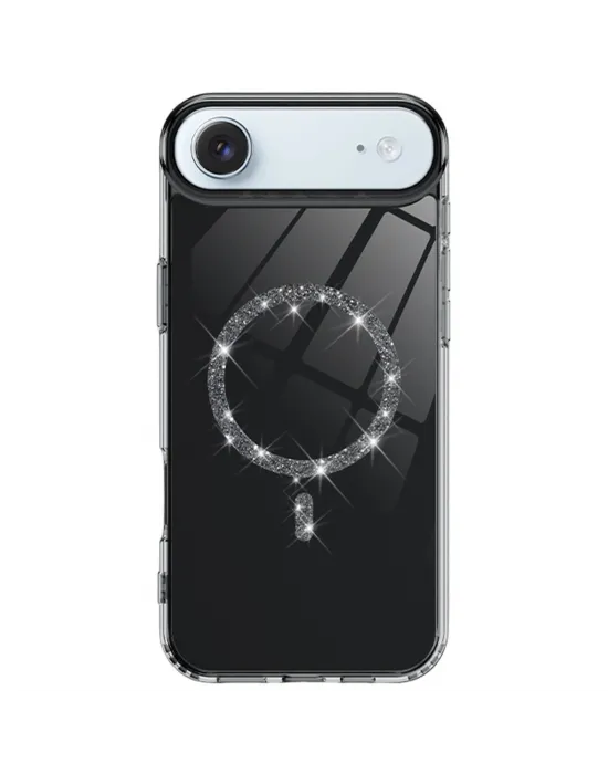 Apple İphone 17 Air Live Diamond Magsafe Kapak - Siyah