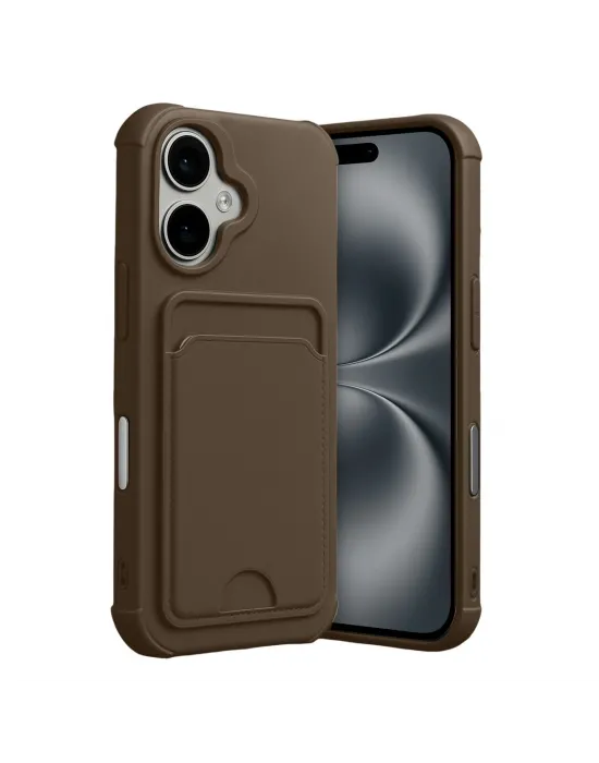 Apple İphone 17 Kelvin Kartvizitli Silikon - Kahverengi