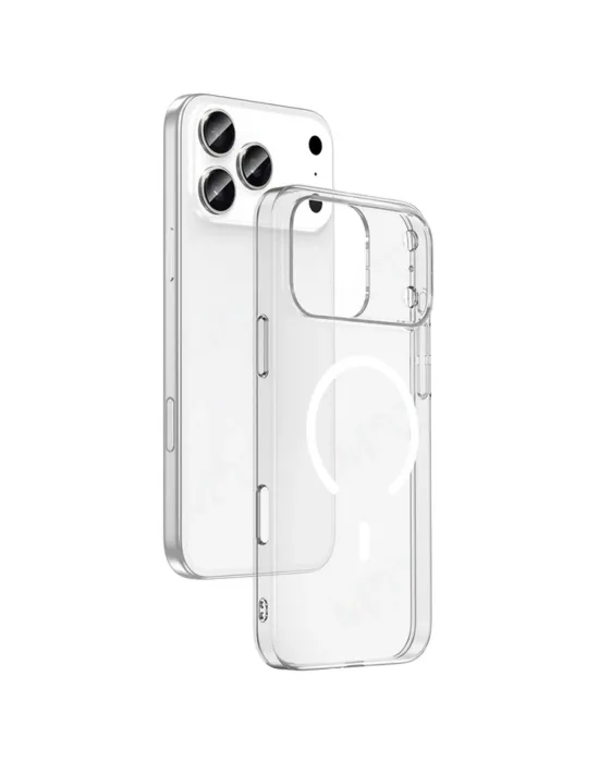 Apple İphone 17 Pro Combo Sert Şeffaf Magsafe Kapak - Şeffaf