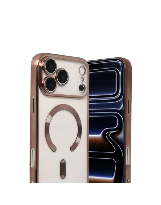 Apple İphone 17 Pro Kross Magneticsafe Kapak - Çöl Titanyum