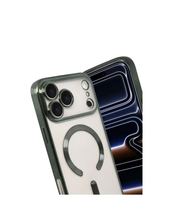 Apple İphone 17 Pro Kross Magneticsafe Kapak - Koyu Yeşil