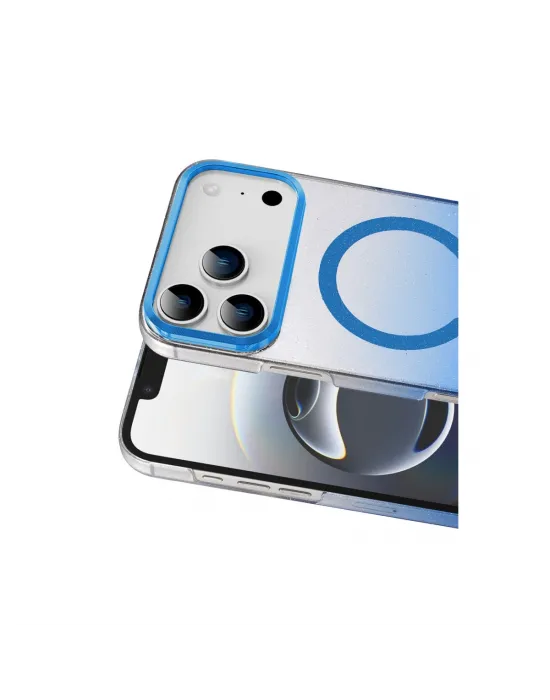 Apple İphone 17 Pro Max Glossy Magsafe Kapak - Mavi
