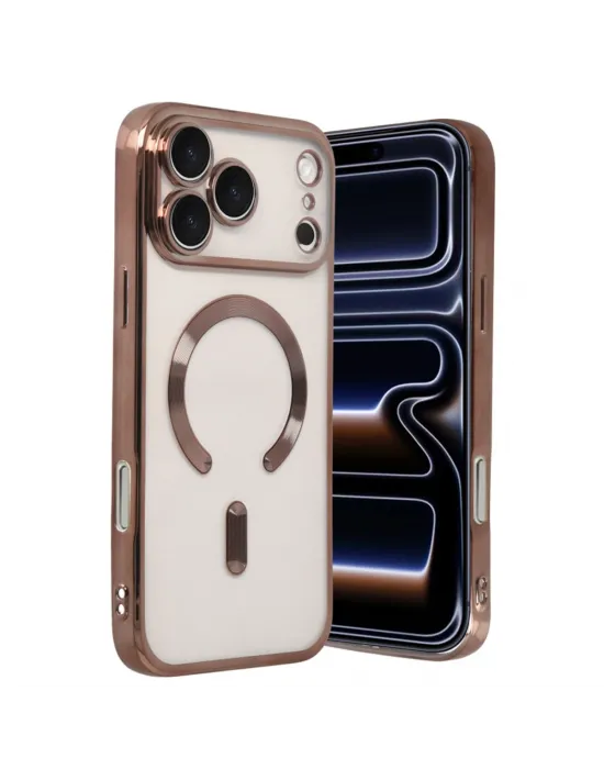 Apple İphone 17 Pro Max Kross Magneticsafe Kapak - Çöl Titanyum
