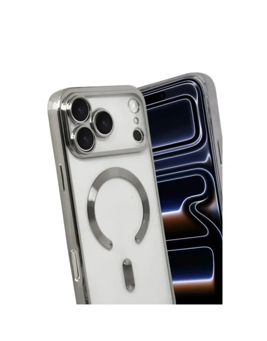 Apple İphone 17 Pro Max Kross Magneticsafe Kapak - Gümüş