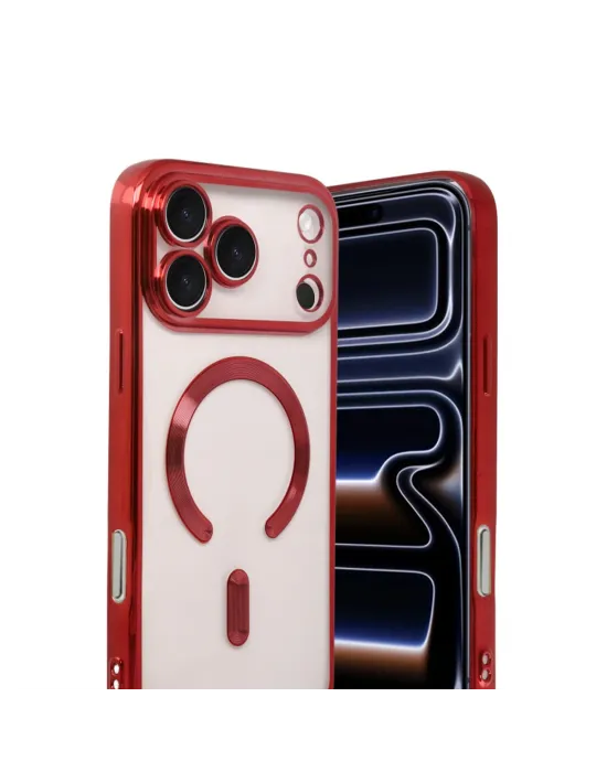 Apple İphone 17 Pro Max Kross Magneticsafe Kapak - Kırmızı