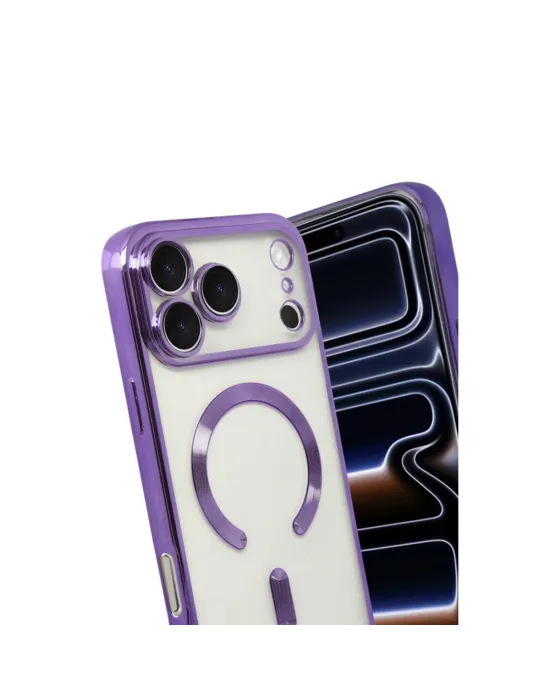 Apple İphone 17 Pro Max Kross Magneticsafe Kapak - Mor