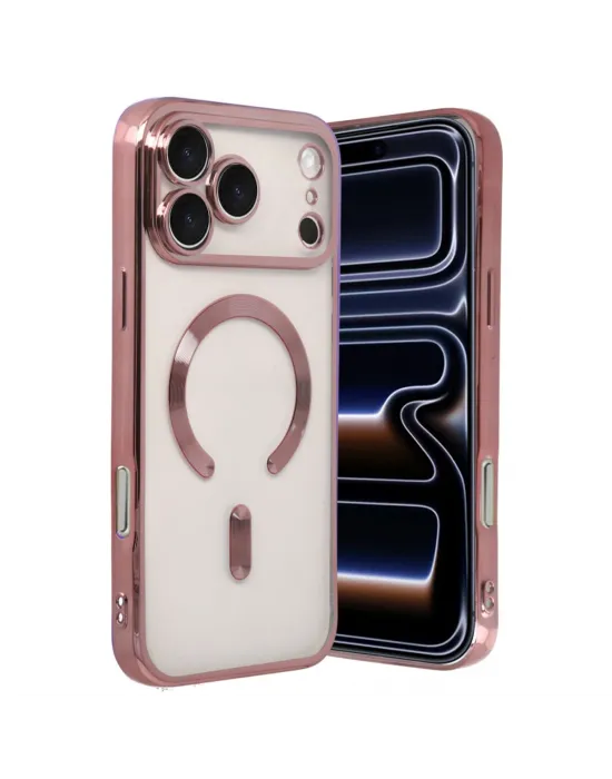 Apple İphone 17 Pro Max Kross Magneticsafe Kapak - Rose