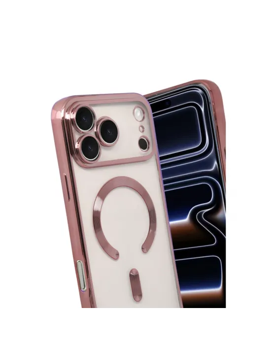 Apple İphone 17 Pro Max Kross Magneticsafe Kapak - Rose