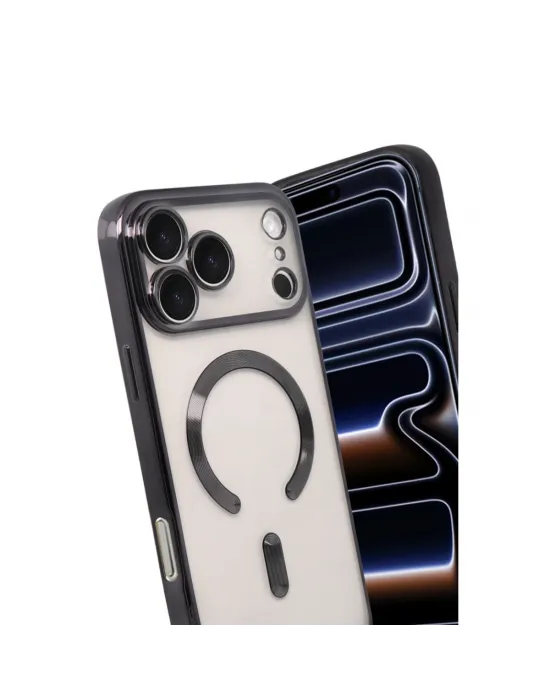 Apple İphone 17 Pro Max Kross Magneticsafe Kapak - Siyah