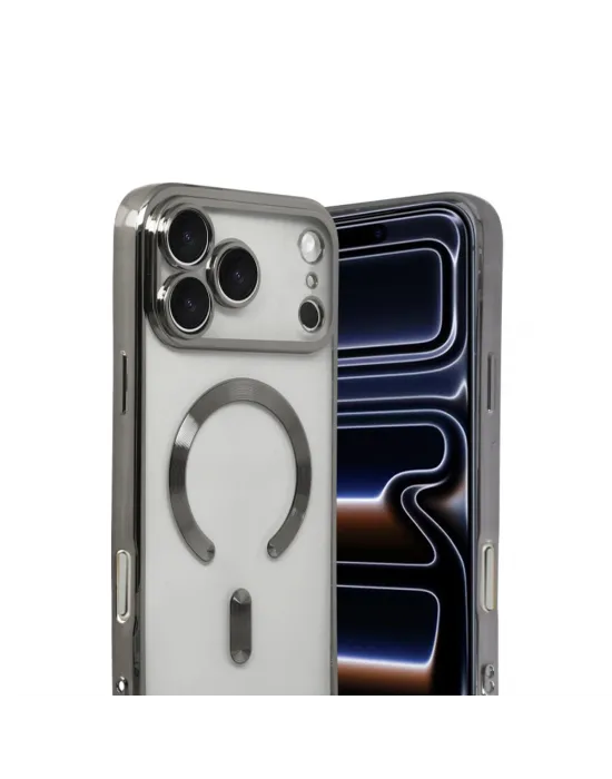 Apple İphone 17 Pro Max Kross Magneticsafe Kapak - Titan Gri