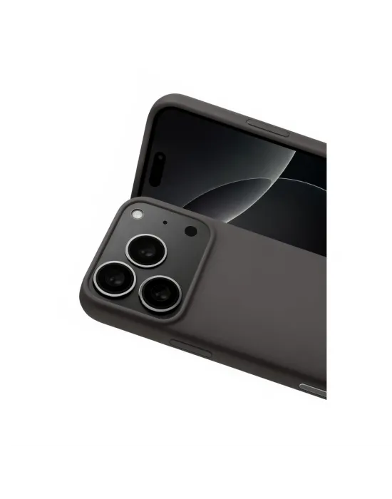 Apple İphone 17 Pro Max Nano İçi Kadife Silikon - Gri