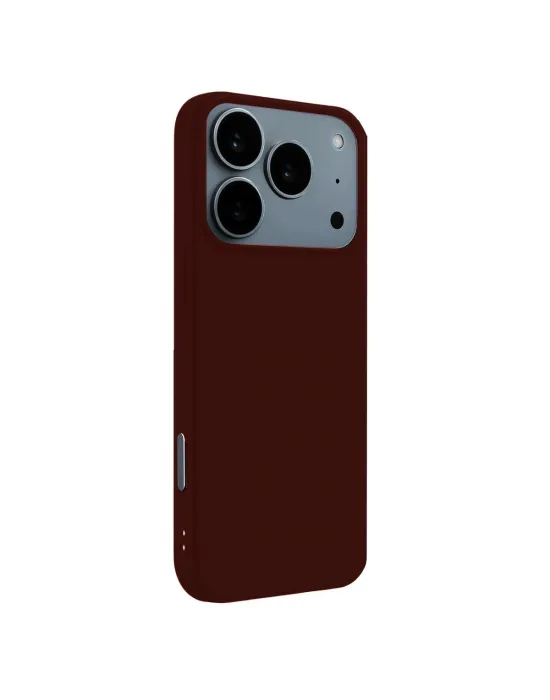 Apple İphone 17 Pro Nano İçi Kadife Silikon - Bordo