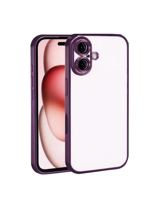 Apple İphone 17 Razer Lensli Silikon - Açık Mor
