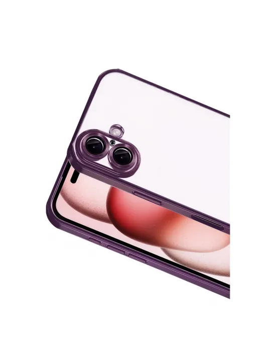 Apple İphone 17 Razer Lensli Silikon - Açık Mor
