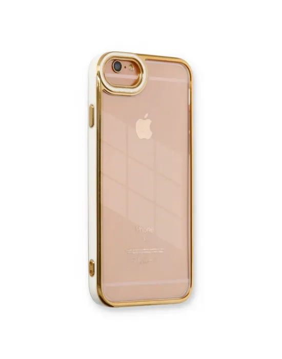 Apple İphone 6 Kılıf Liva Lens Silikon - Beyaz