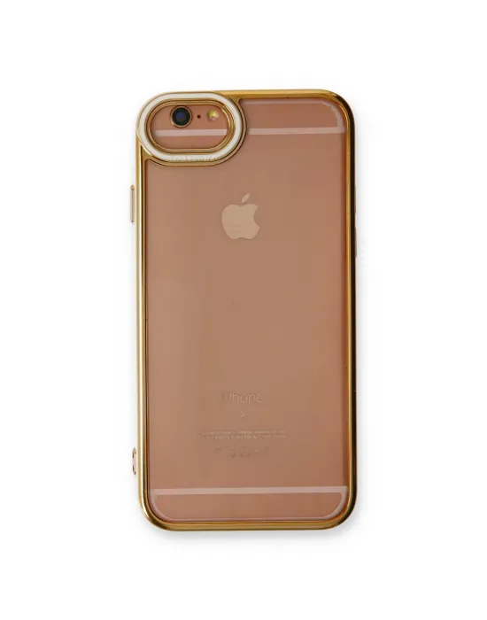 Apple İphone 6 Kılıf Liva Lens Silikon - Beyaz
