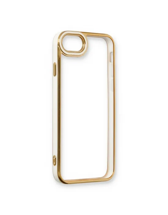 Apple İphone 6 Kılıf Liva Lens Silikon - Beyaz