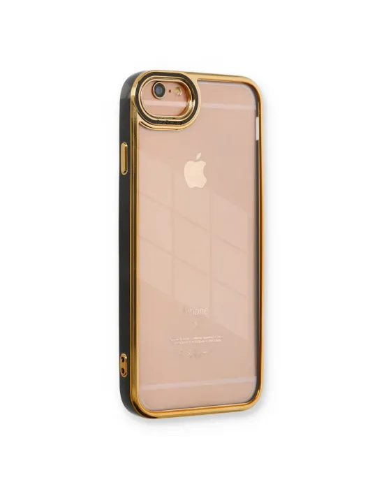Apple İphone 6 Kılıf Liva Lens Silikon - Siyah