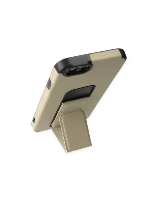 Apple İphone 6 Kılıf Mega Standlı Silikon - Gold