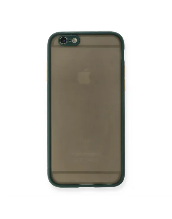 Apple İphone 6 Kılıf Montreal Silikon Kapak - Yeşil