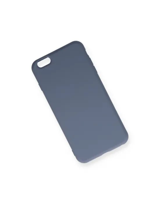 Apple İphone 6 Plus Kılıf Nano İçi Kadife Silikon - Gri