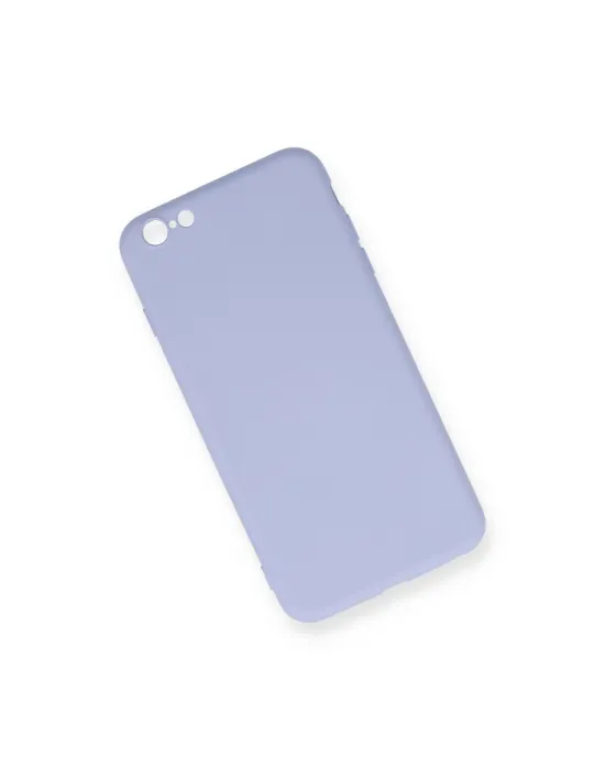 Apple İphone 6 Plus Kılıf Nano İçi Kadife Silikon - Lila
