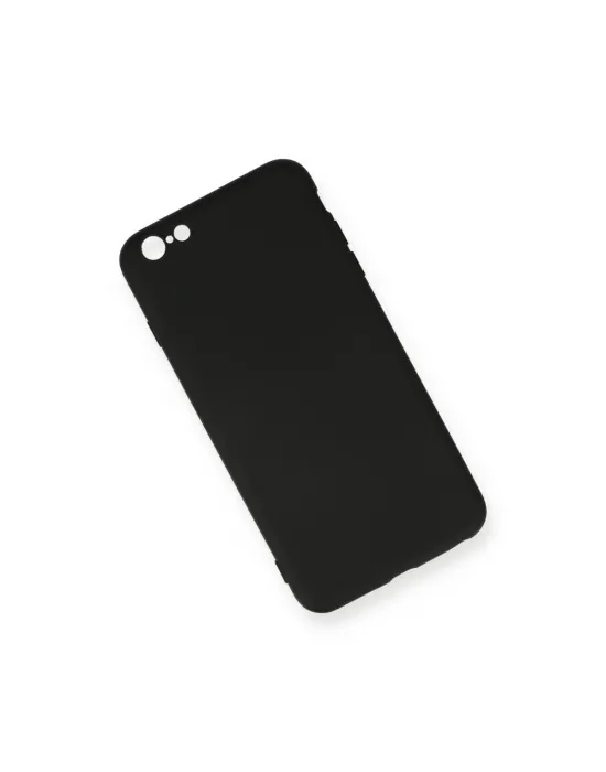 Apple İphone 6 Plus Kılıf Nano İçi Kadife Silikon - Siyah