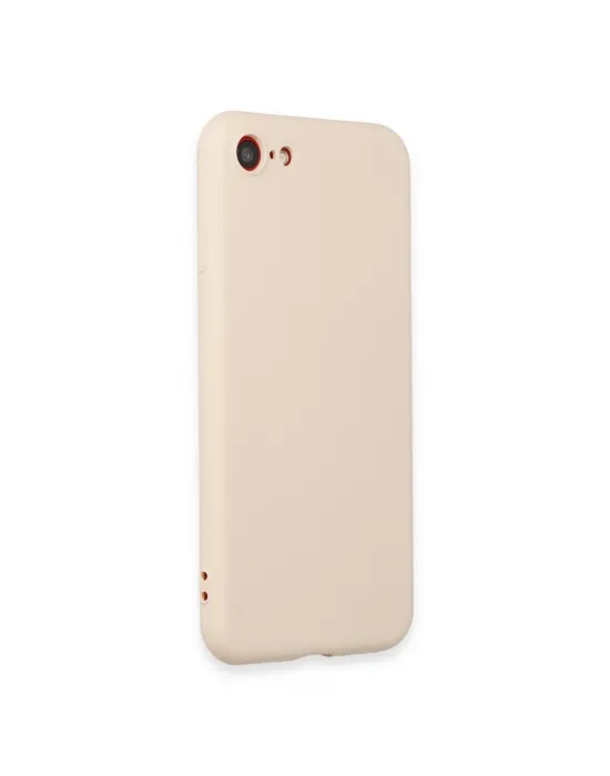 Apple İphone 7 Kılıf First Silikon - Krem