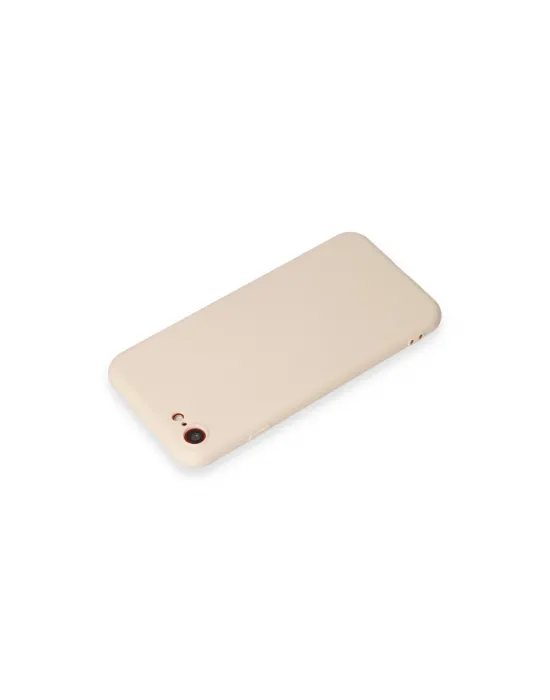 Apple İphone 7 Kılıf First Silikon - Krem