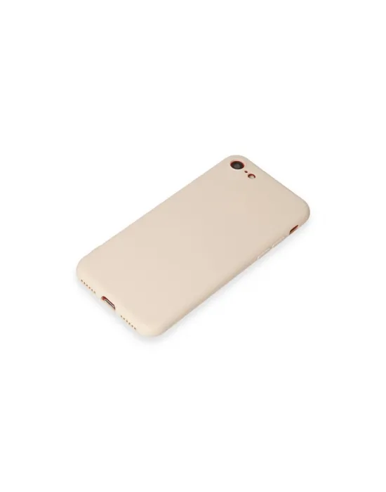 Apple İphone 7 Kılıf First Silikon - Krem