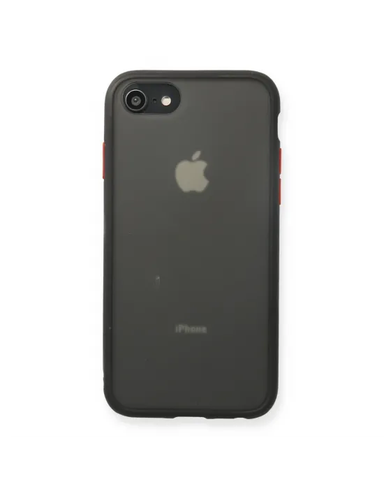 Apple İphone 7 Kılıf Montreal Silikon Kapak - Siyah