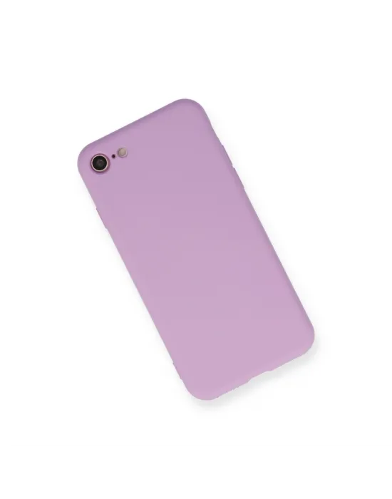 Apple İphone 7 Kılıf Nano İçi Kadife Silikon - Lila