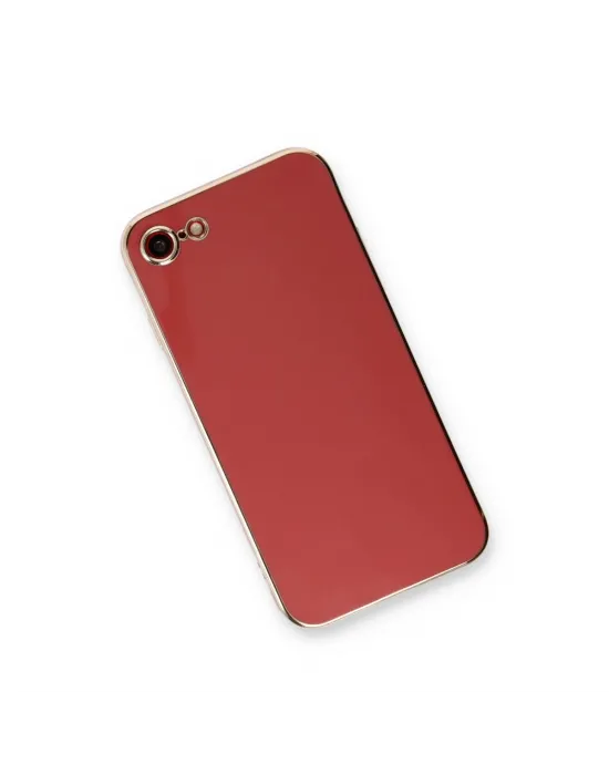 Apple İphone 7 Kılıf Volet Silikon - Kırmızı