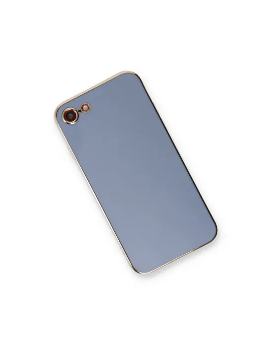 Apple İphone 7 Kılıf Volet Silikon - Mavi