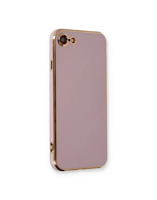 Apple İphone 7 Kılıf Volet Silikon - Mor