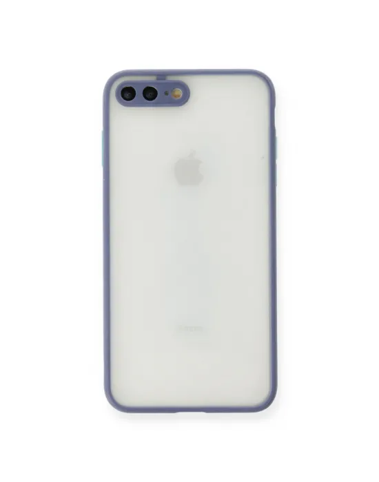 Apple İphone 7 Plus Kılıf Montreal Silikon Kapak - Gri