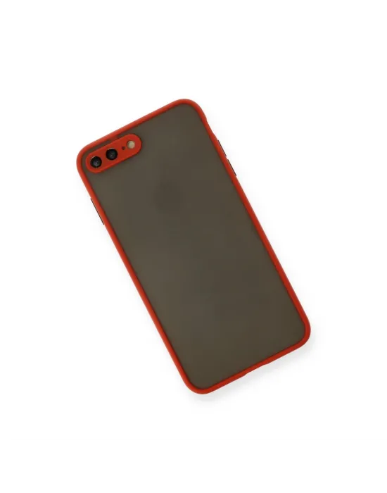 Apple İphone 7 Plus Kılıf Montreal Silikon Kapak - Kırmızı