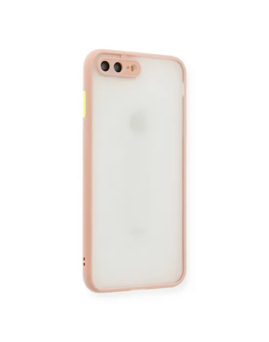Apple İphone 7 Plus Kılıf Montreal Silikon Kapak - Pembe