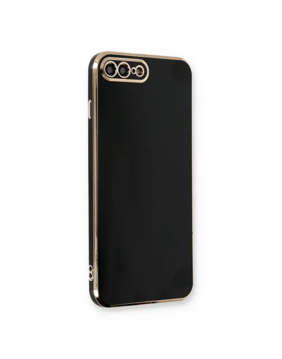 Apple İphone 7 Plus Kılıf Volet Silikon - Siyah