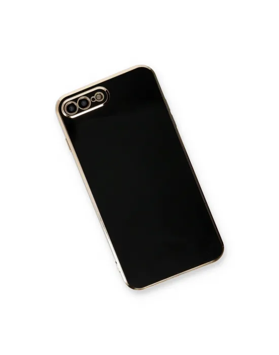 Apple İphone 7 Plus Kılıf Volet Silikon - Siyah