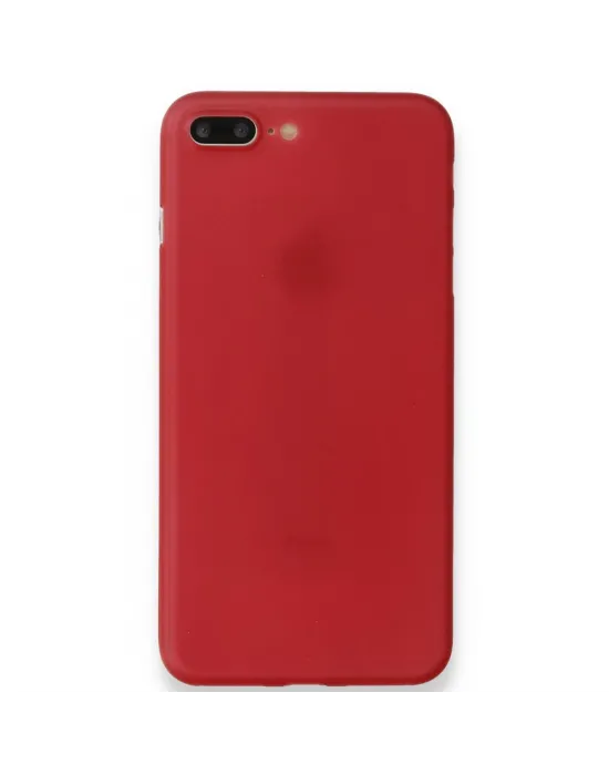 Apple İphone 8 Plus Kılıf Pp Ultra İnce Kapak - Kırmızı