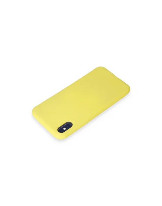 Apple İphone X Kılıf First Silikon - Sarı