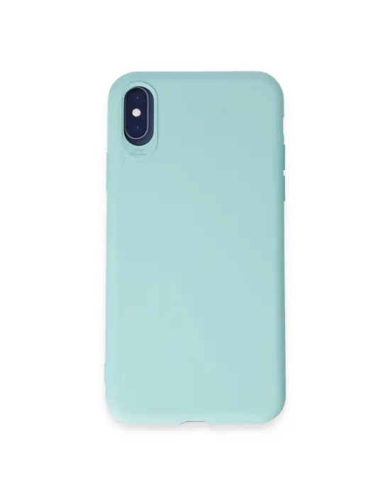 Apple İphone X Kılıf First Silikon - Turkuaz