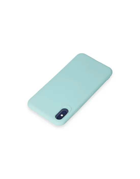 Apple İphone X Kılıf First Silikon - Turkuaz