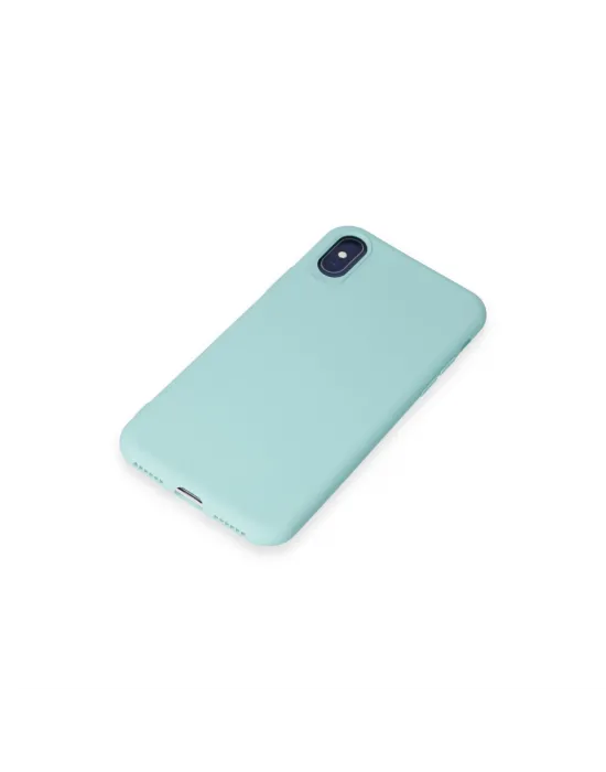 Apple İphone X Kılıf First Silikon - Turkuaz