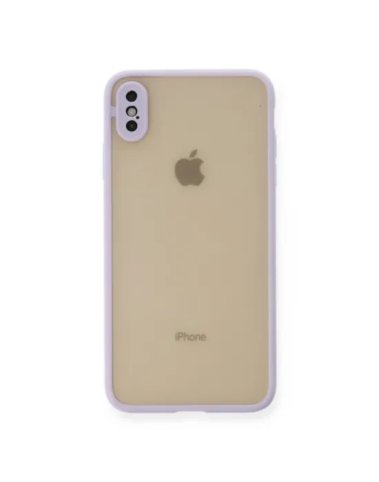 Apple İphone X Kılıf Montreal Silikon Kapak - Mor