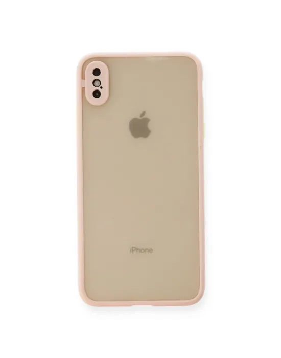 Apple İphone X Kılıf Montreal Silikon Kapak - Pembe