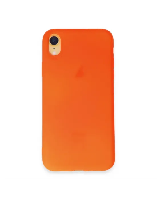 Apple İphone Xr Kılıf First Silikon - Parlak Turuncu