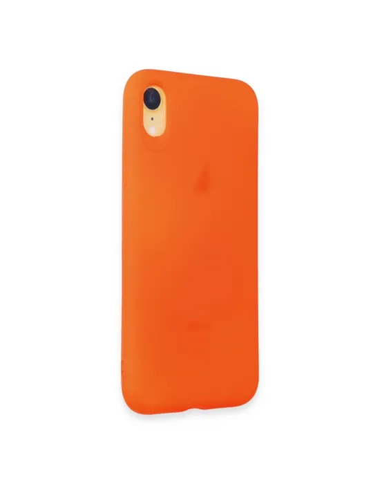 Apple İphone Xr Kılıf First Silikon - Parlak Turuncu